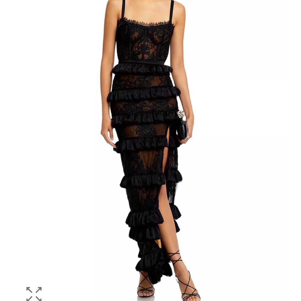 V. Chapman - The Cassia Dress in Black Sz4